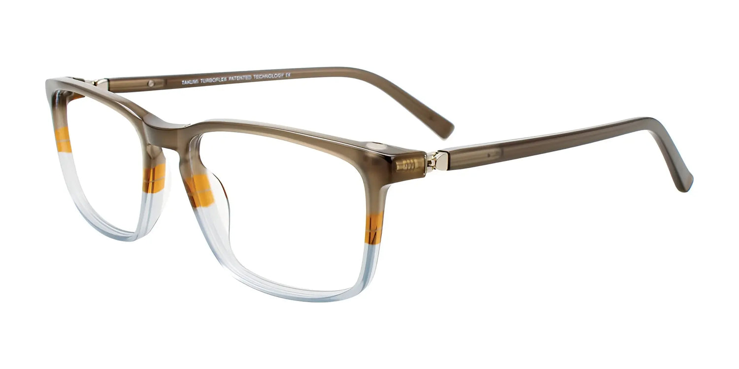 Takumi TK1179 Eyeglasses with Clip-on Sunglasses Grey & Light Brown & Crystal Blue Takumi TK1179 Eyeglasses with Clip-on Sunglasses Grey & Light Brown & Crystal Blue