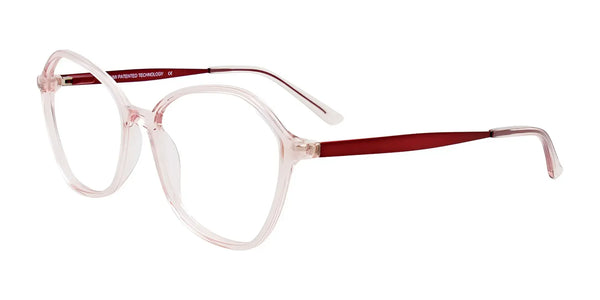 Takumi TK1184 Eyeglasses with Clip-on Sunglasses | Size 53 / Crystal Beige