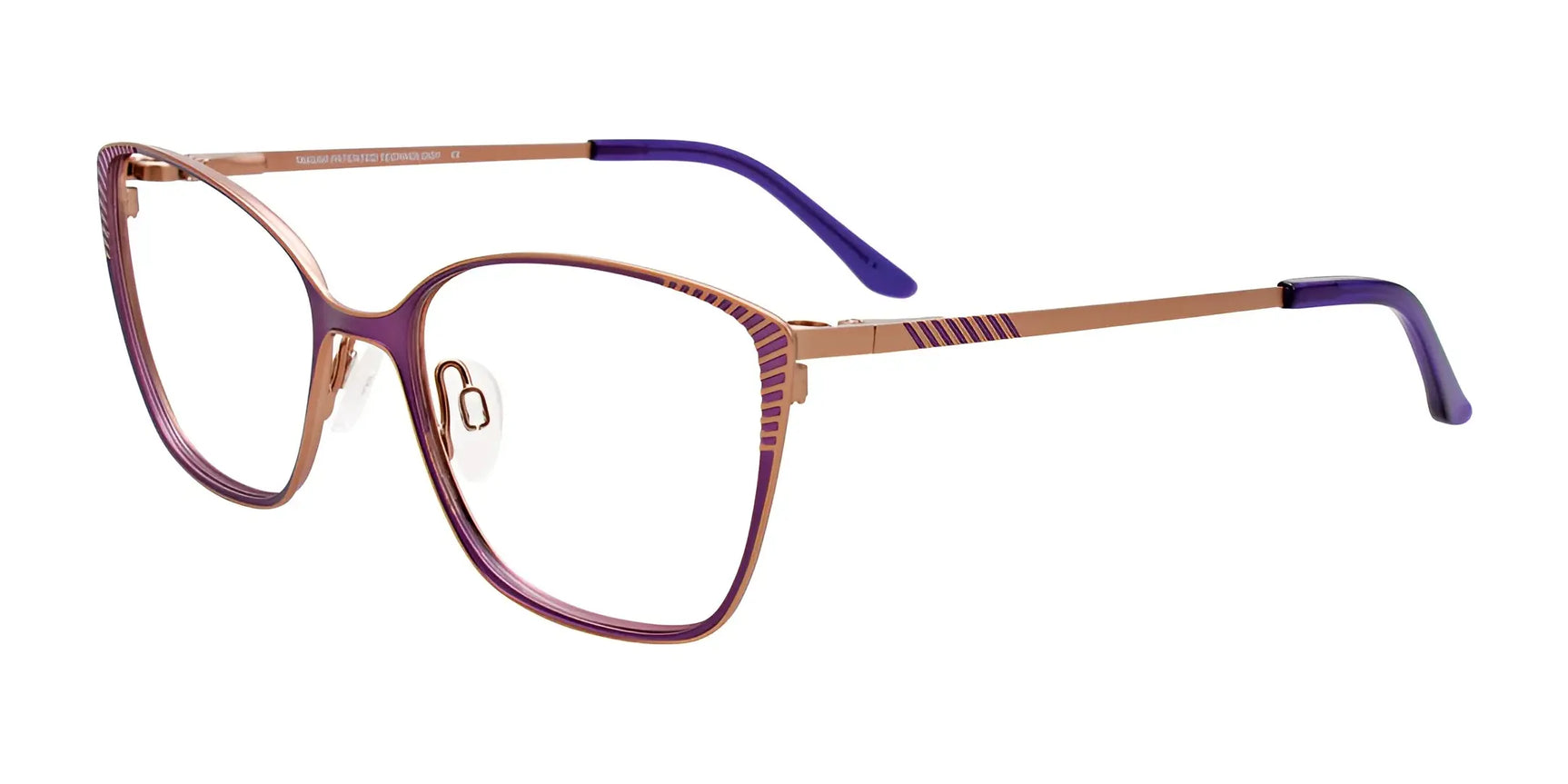 Takumi TK1188 Eyeglasses with Clip-on Sunglasses Satin Purple & Satin Pink Gold Takumi TK1188 Eyeglasses with Clip-on Sunglasses Satin Purple & Satin Pink Gold
