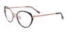 Takumi TK1189 Eyeglasses with Clip-on Sunglasses | Size 52 / Satin Black & Satin Pink Gold
