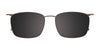 Takumi TK1193 Eyeglasses with Clip-on Sunglasses | Size 53 / Blue Tortoise