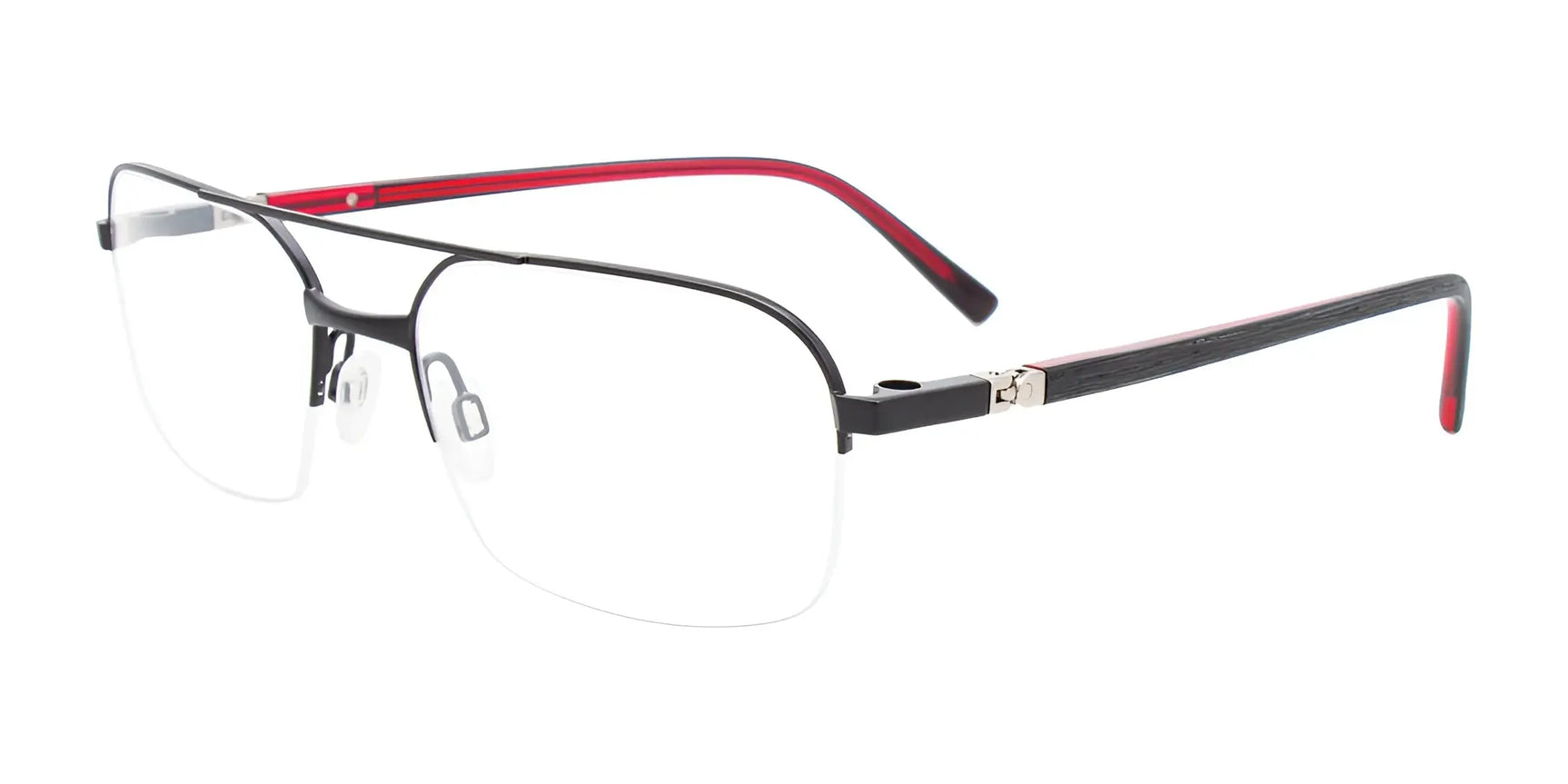 Takumi TK1194 Eyeglasses with Clip-on Sunglasses Satin Black / Red Takumi TK1194 Eyeglasses with Clip-on Sunglasses Satin Black / Red