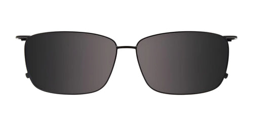 Takumi TK1196 Eyeglasses with Clip-on Sunglasses / Size 59 / Striped Black/Satin Blue