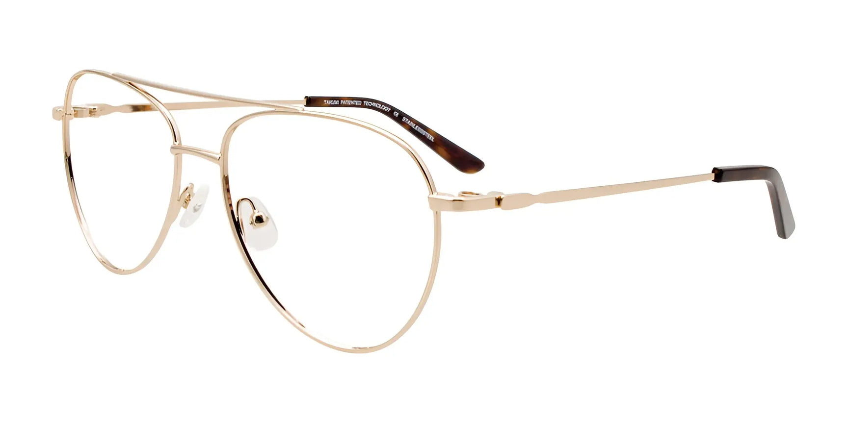 Takumi TK1200 Eyeglasses with Clip-on Sunglasses Shiny Lt Gld / Shy Lt Gld & Tort Takumi TK1200 Eyeglasses with Clip-on Sunglasses Shiny Lt Gld / Shy Lt Gld & Tort