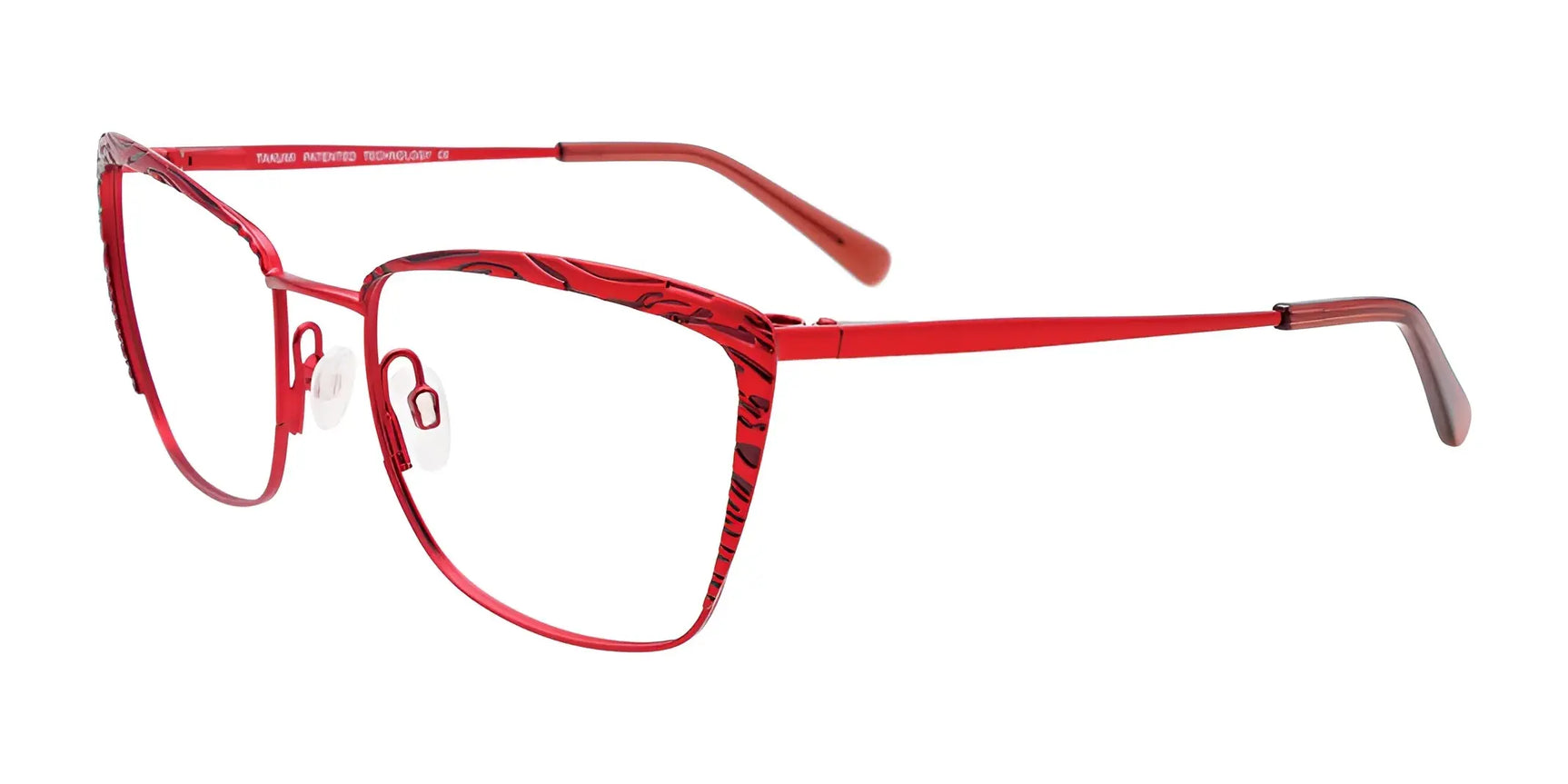 Takumi TK1201 Eyeglasses with Clip-on Sunglasses Red & Wine / Red Takumi TK1201 Eyeglasses with Clip-on Sunglasses Red & Wine / Red