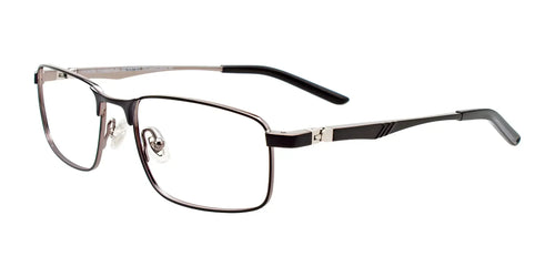 Takumi TK1202 Eyeglasses / Size 51 / St Blk & Sh Sil / St Blk & Sh Sil