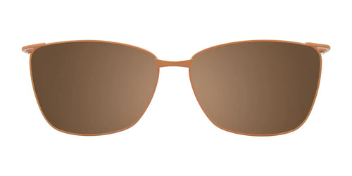 Takumi TK1207 Eyeglasses with Clip-on Sunglasses / Size 53 / Brown & Beige