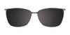Takumi TK1207 Eyeglasses with Clip-on Sunglasses | Size 53 / Brown & Beige