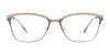 Takumi TK1207 Eyeglasses with Clip-on Sunglasses | Size 53 / Brown & Beige