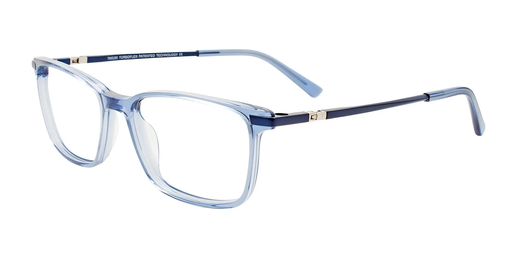 Takumi TK1208 Eyeglasses with Clip-on Sunglasses Transparent Blue / Blue Takumi TK1208 Eyeglasses with Clip-on Sunglasses Transparent Blue / Blue
