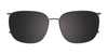 Takumi TK1209 Eyeglasses with Clip-on Sunglasses | Size 54 / Brown Havanna & Steel