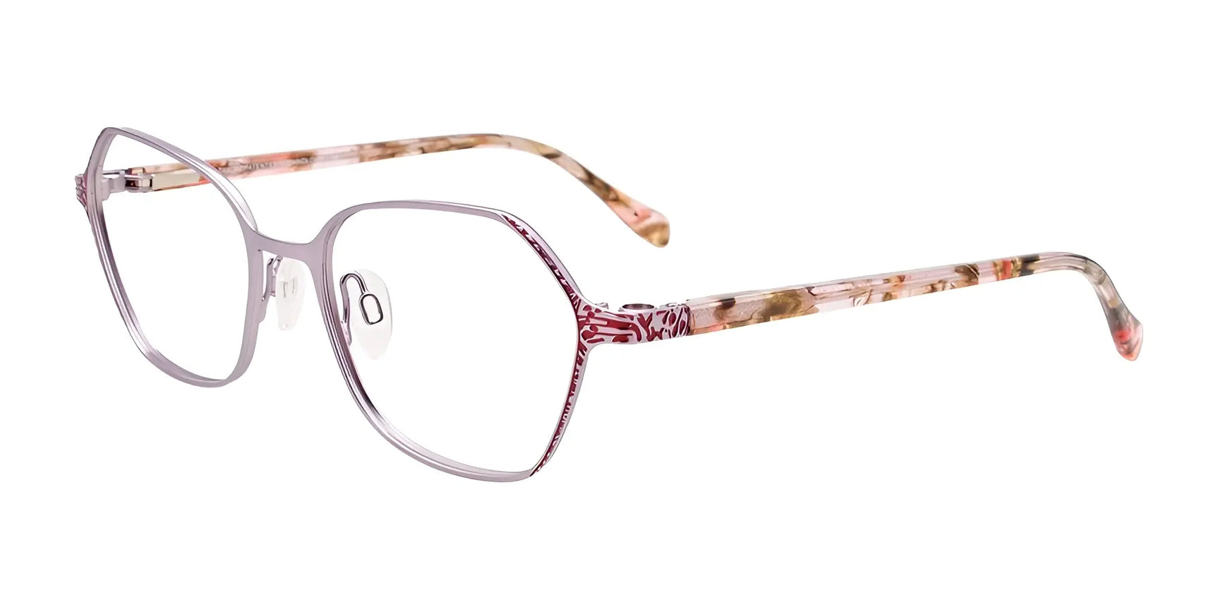 Takumi TK1211 Eyeglasses with Clip-on Sunglasses Sat Lt Lilac & Strawberry / Pink Tort Takumi TK1211 Eyeglasses with Clip-on Sunglasses Sat Lt Lilac & Strawberry / Pink Tort