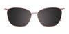 Takumi TK1212 Eyeglasses with Clip-on Sunglasses | Size 53 / Grey & Grey Tortoise/Grey