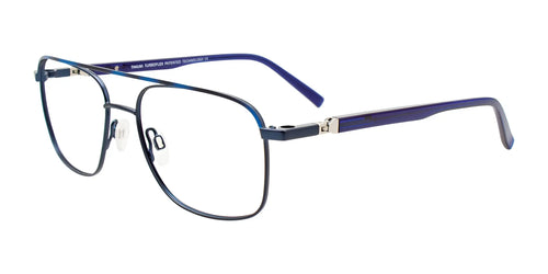 Takumi TK1215 Eyeglasses with Clip-on Sunglasses / Size 53 / Blue & Blue Tortoise