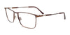 Takumi TK1217 Eyeglasses with Clip-on Sunglasses | Size 55 / Dark Steel & Brown