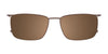 Takumi TK1217 Eyeglasses with Clip-on Sunglasses | Size 55 / Clip Only (Color №010)