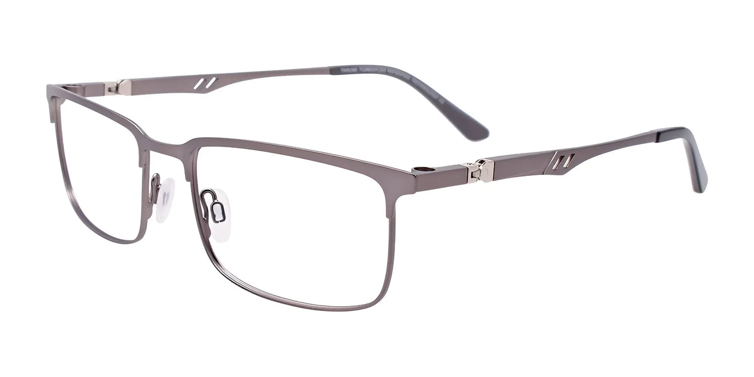 Takumi TK1220 Eyeglasses with Clip-on Sunglasses Satin Steel Takumi TK1220 Eyeglasses with Clip-on Sunglasses Satin Steel