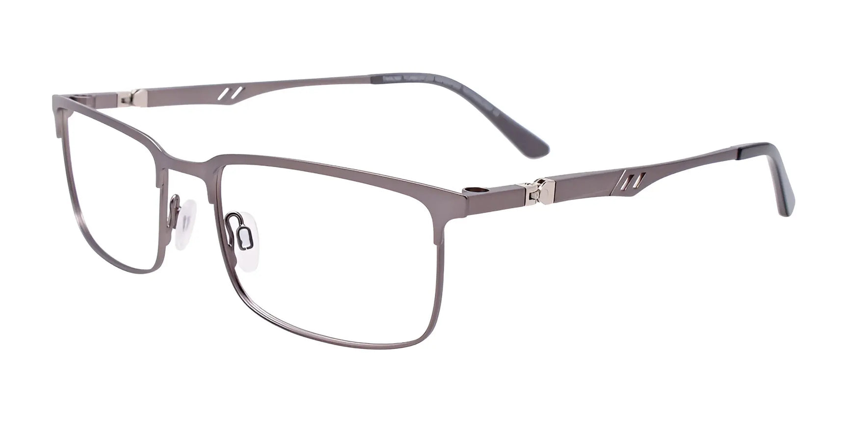 Takumi TK1220 Eyeglasses with Clip-on Sunglasses Satin Steel Takumi TK1220 Eyeglasses with Clip-on Sunglasses Satin Steel