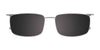 Takumi TK1220 Eyeglasses with Clip-on Sunglasses | Size 54 / Satin Steel