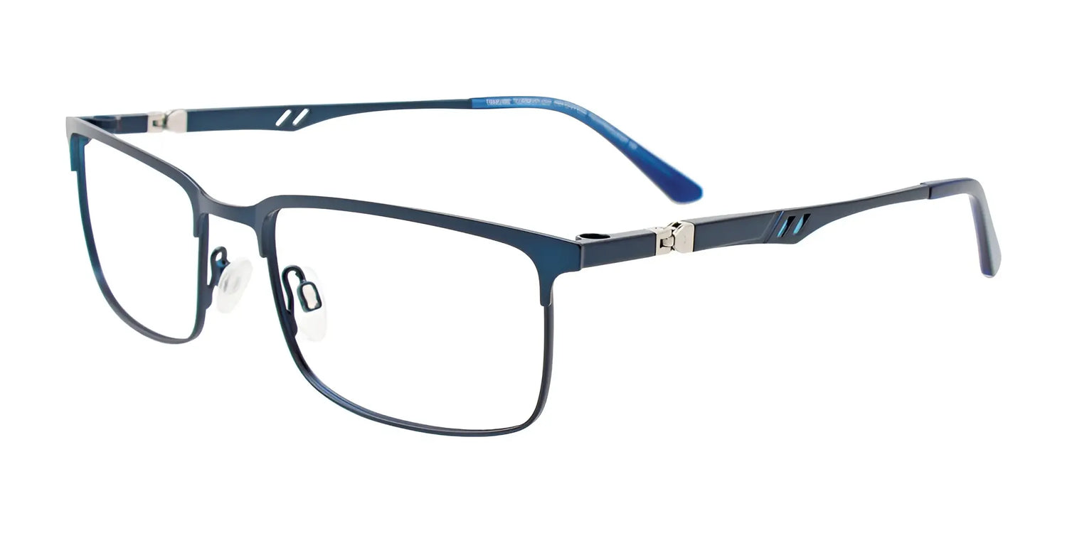 Takumi TK1220 Eyeglasses with Clip-on Sunglasses Satin Blue Takumi TK1220 Eyeglasses with Clip-on Sunglasses Satin Blue