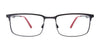 Takumi TK1220 Eyeglasses with Clip-on Sunglasses | Size 54 / Satin Steel