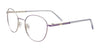Takumi TK1221 Eyeglasses with Clip-on Sunglasses | Size 49 / Light Lilac & Steel