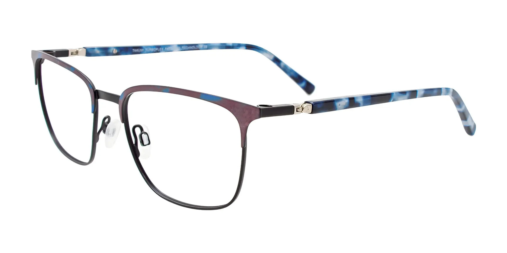 Takumi TK1224 Eyeglasses with Clip-on Sunglasses Black & Blue Tort / Blue Tort Takumi TK1224 Eyeglasses with Clip-on Sunglasses Black & Blue Tort / Blue Tort