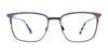 Takumi TK1224 Eyeglasses with Clip-on Sunglasses | Size 51 / Black & Blue Tort/Blue Tort