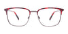Takumi TK1224 Eyeglasses with Clip-on Sunglasses | Size 51 / Black & Blue Tort/Blue Tort