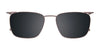 Takumi TK1225 Eyeglasses with Clip-on Sunglasses | Size 53 / Tortoise Blue