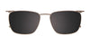 Takumi TK1225 Eyeglasses with Clip-on Sunglasses | Size 53 / Tortoise Blue