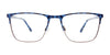 Takumi TK1225 Eyeglasses with Clip-on Sunglasses | Size 53 / Tortoise Blue