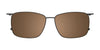 Takumi TK1229 Eyeglasses with Clip-on Sunglasses | Size 54 / Black & Tort