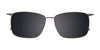 Takumi TK1229 Eyeglasses with Clip-on Sunglasses | Size 54 / Black & Tort