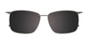 Takumi TK1229 Eyeglasses with Clip-on Sunglasses | Size 54 / Black & Tort