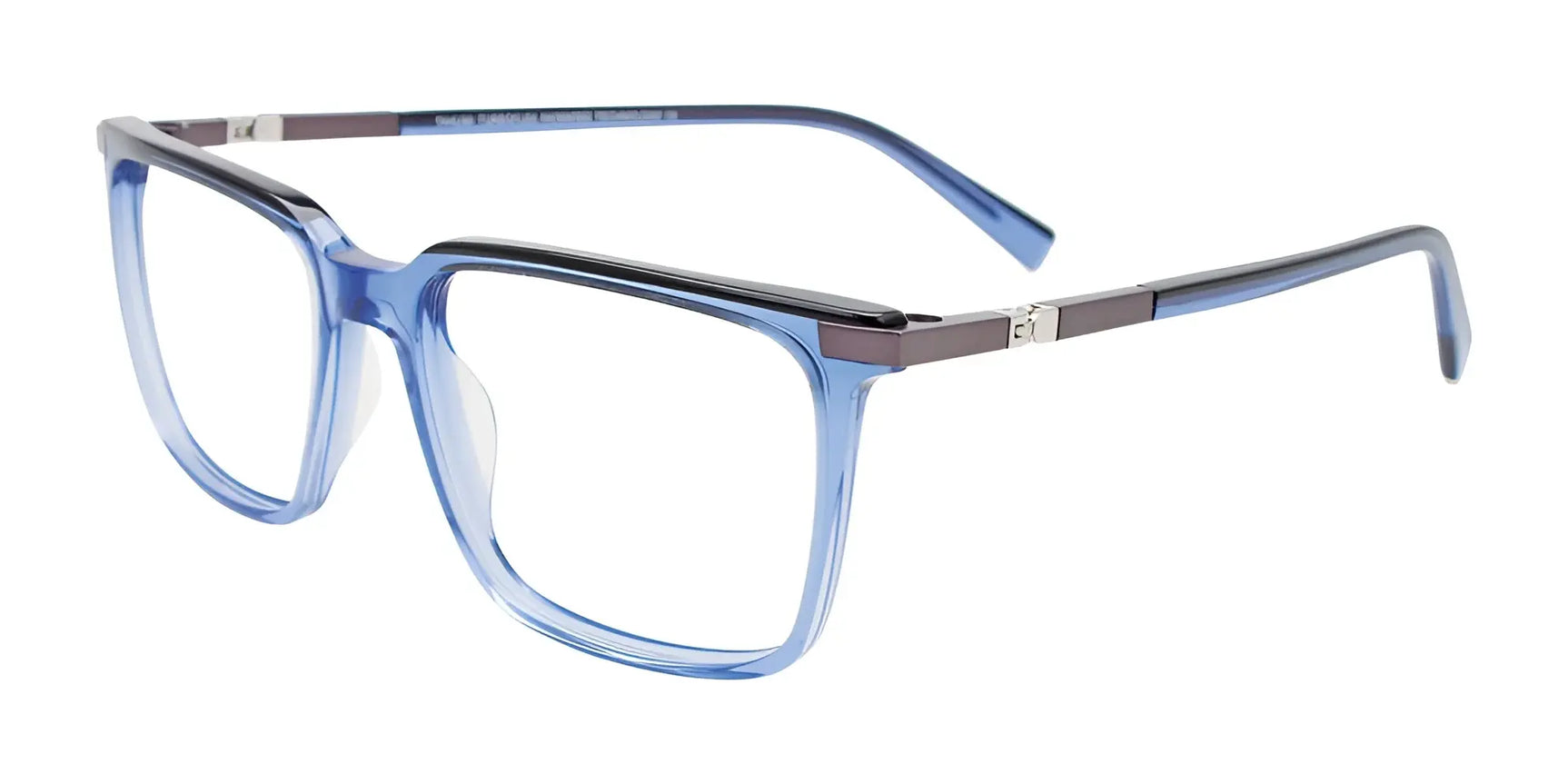 Takumi TK1231 Eyeglasses with Clip-on Sunglasses Crystal Blue & Black Takumi TK1231 Eyeglasses with Clip-on Sunglasses Crystal Blue & Black