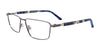 Takumi TK1235 Eyeglasses with Clip-on Sunglasses | Size 54 / Black