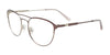 Takumi TK1236 Eyeglasses with Clip-on Sunglasses | Size 50 / Satin Dark Pink & Steel