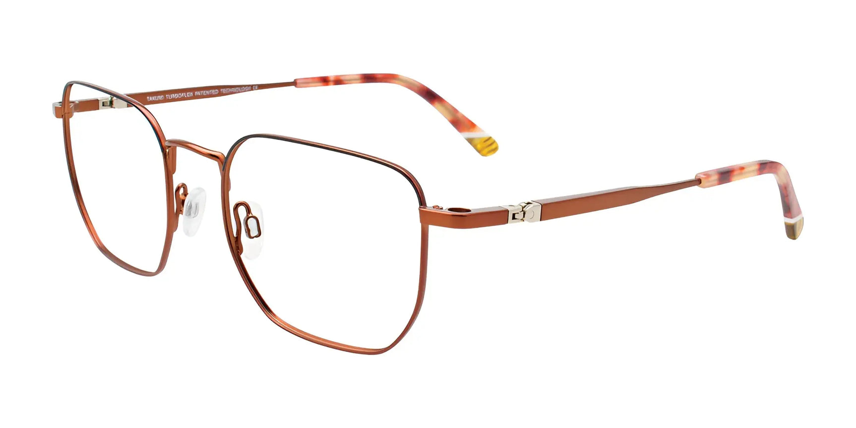 Takumi TK1240 Eyeglasses with Clip-on Sunglasses Copper & Black Takumi TK1240 Eyeglasses with Clip-on Sunglasses Copper & Black