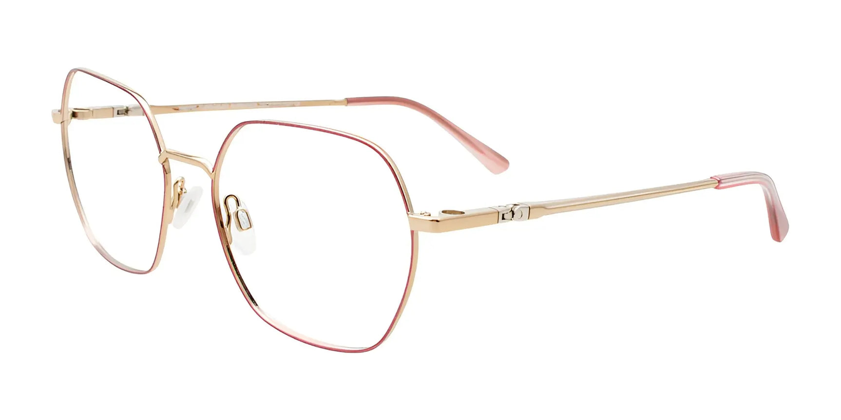 Takumi TK1243 Eyeglasses with Clip-on Sunglasses Pink Sparkle & Soft Gold Takumi TK1243 Eyeglasses with Clip-on Sunglasses Pink Sparkle & Soft Gold
