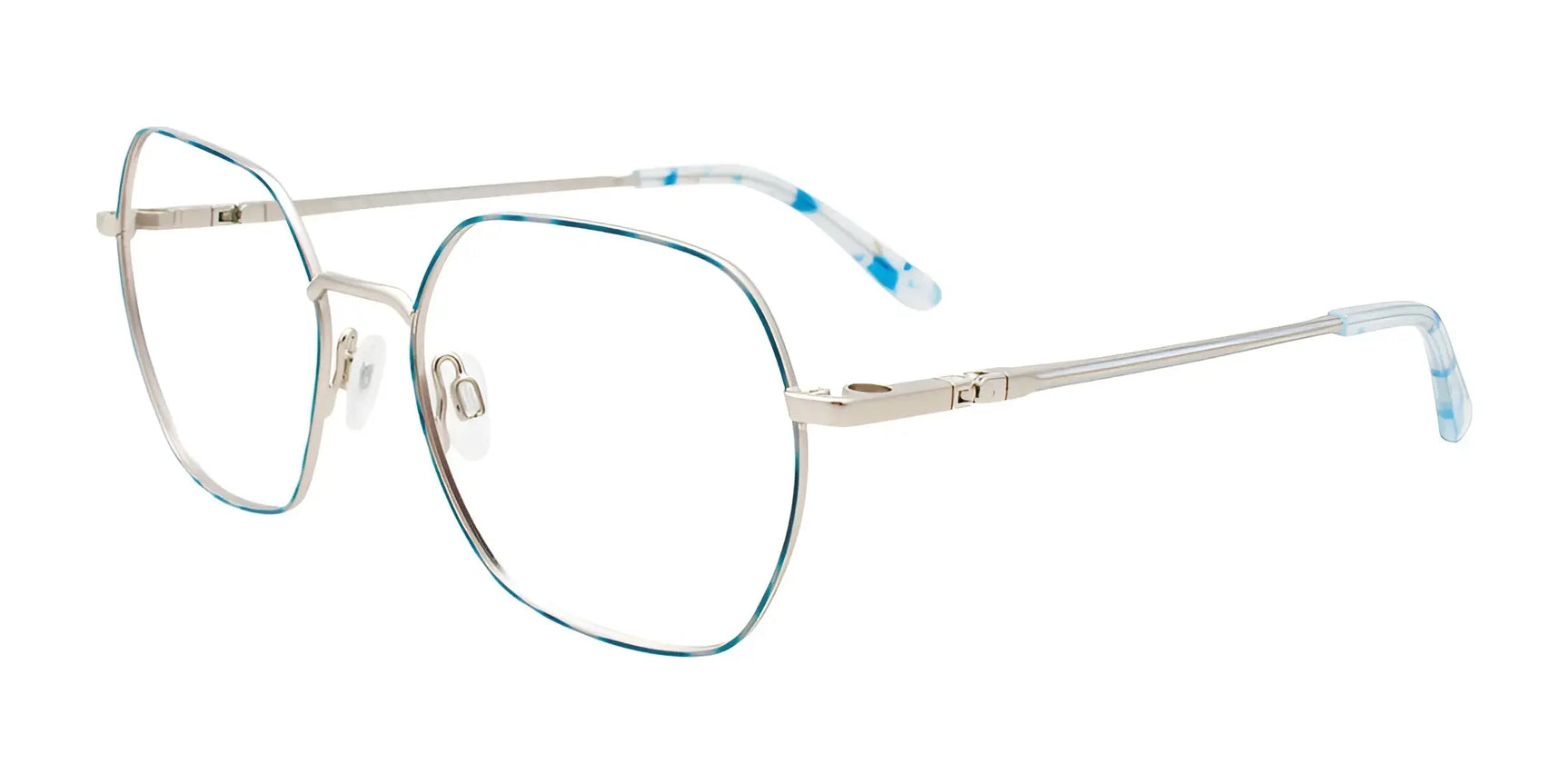 Takumi TK1243 Eyeglasses with Clip-on Sunglasses Blue Tortoise & Silver Takumi TK1243 Eyeglasses with Clip-on Sunglasses Blue Tortoise & Silver