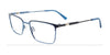 Takumi TK1247 Eyeglasses with Clip-on Sunglasses | Size 49 / Blue & Navy
