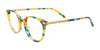 Takumi TK1251 Eyeglasses | Size 42 / Green & Purple & Yellow Mix
