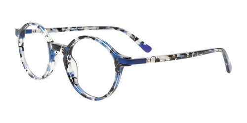 Takumi TK1256 Eyeglasses / Size 45 / Blue Mix Pattern & Blue