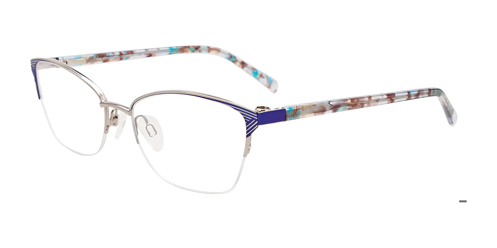 Takumi TK1258 Eyeglasses with Clip-on Sunglasses Silver & Blue Takumi TK1258 Eyeglasses with Clip-on Sunglasses Silver & Blue