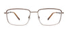 Takumi TK1262 Eyeglasses with Clip-on Sunglasses | Size 56 / Steel & Black
