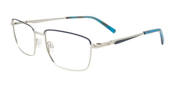 Takumi TK1262 Eyeglasses with Clip-on Sunglasses | Size 56 / Steel & Black