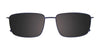 Takumi TK1262 Eyeglasses with Clip-on Sunglasses | Size 56 / Steel & Black