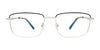 Takumi TK1262 Eyeglasses with Clip-on Sunglasses | Size 56 / Steel & Black