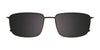Takumi TK1262 Eyeglasses with Clip-on Sunglasses | Size 56 / Steel & Black